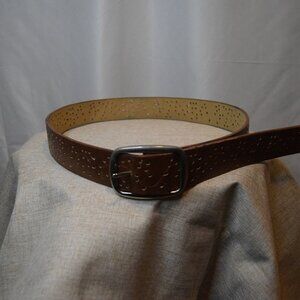 Brown Eyelet Belt